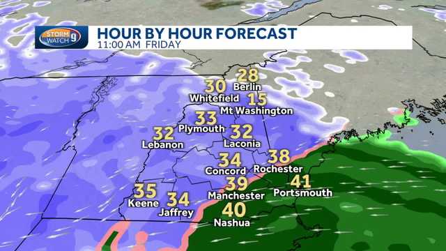 New Hampshire hourly weather: Snow on Thursday, Friday - Vimarsana News