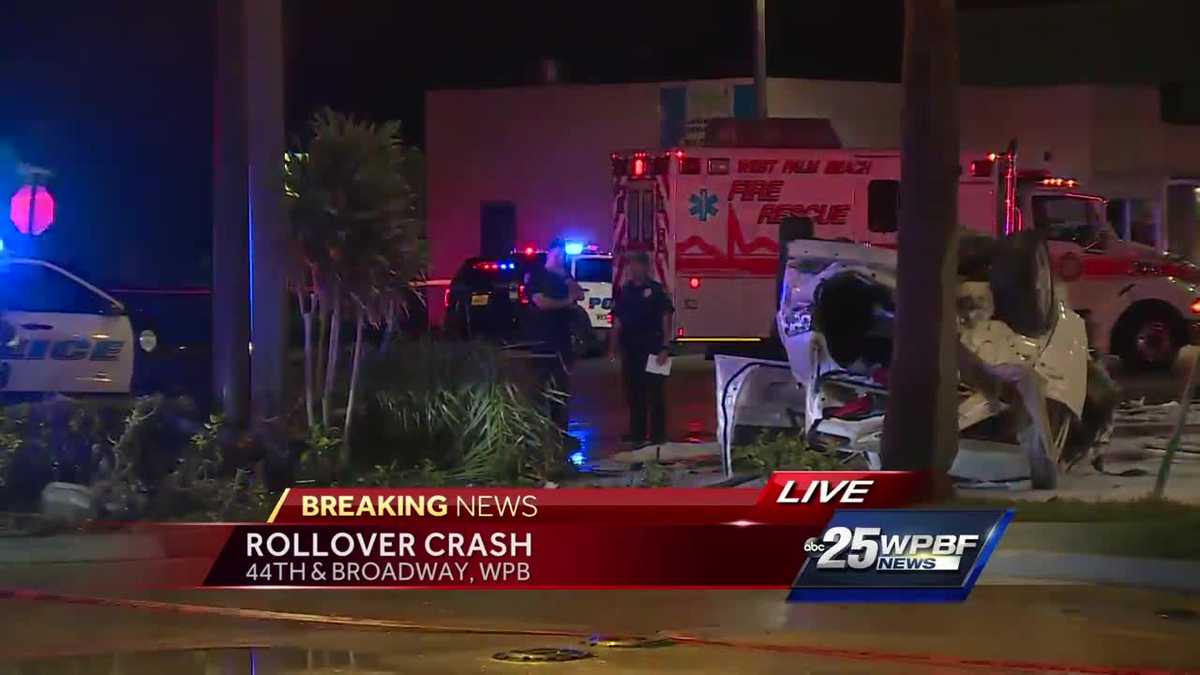 Multiple people injured at crash scene in West Palm Beach