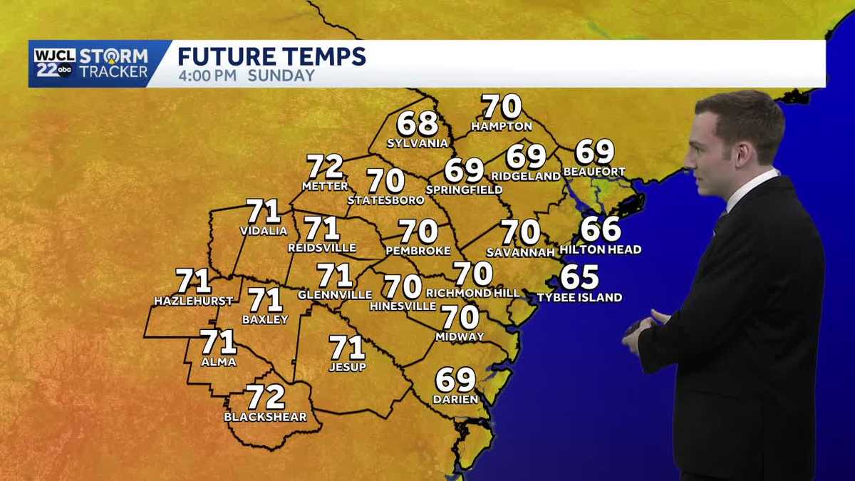 Pleasant weather continues on Sunday for Southeast Georgia and the ...