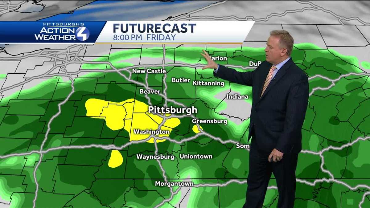 Widespread showers moving in