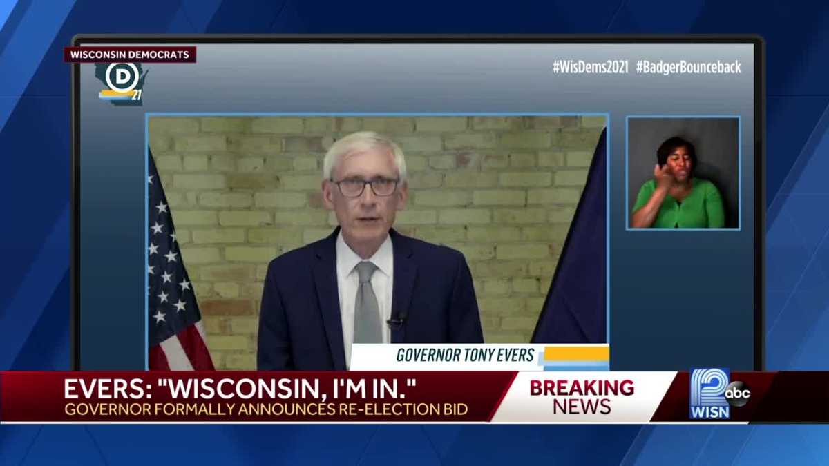 Democratic Wisconsin Gov Tony Evers Launches Bid For Second Term