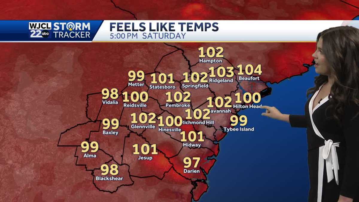 Hot weekend ahead with strong afternoon thunderstorms in Savannah