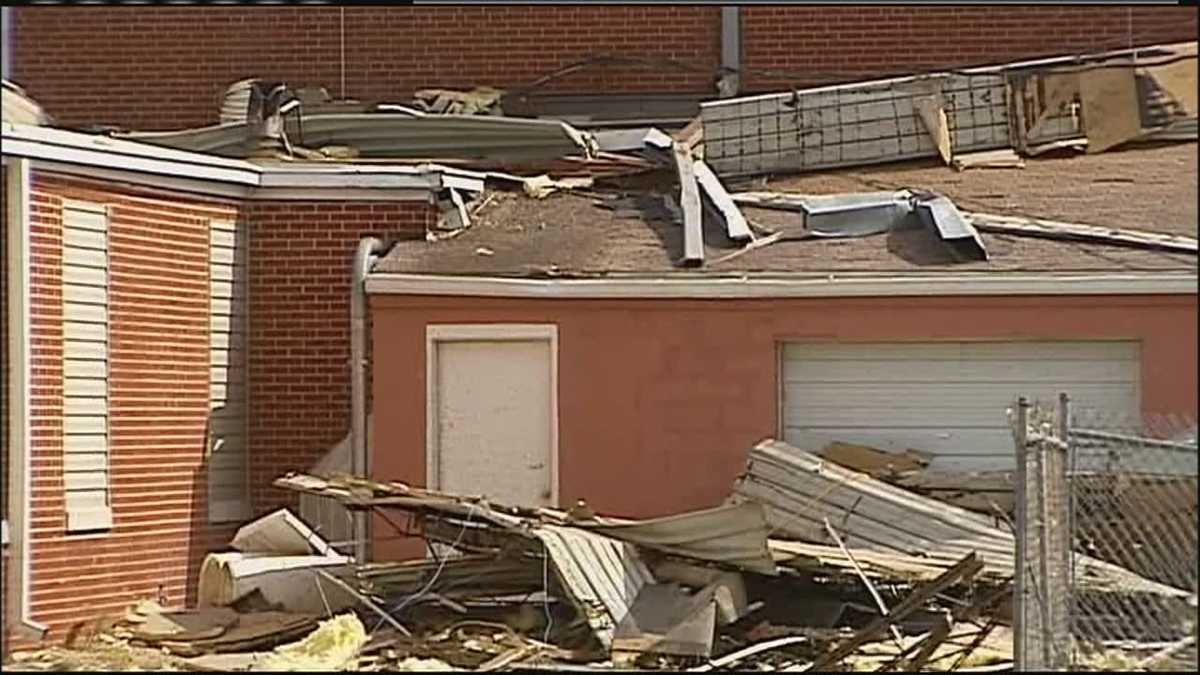 Orrick High School damaged in tornado