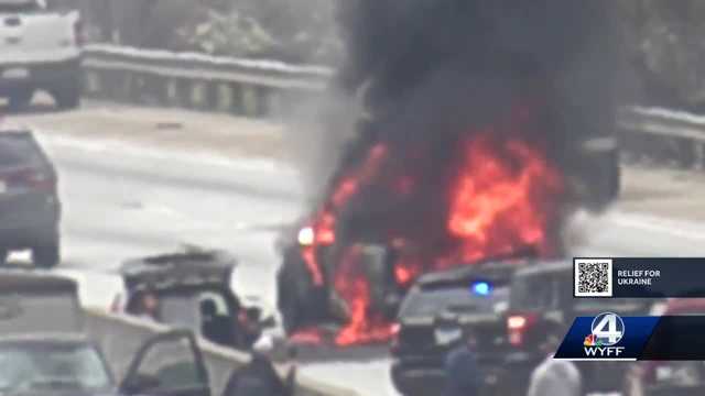 Anderson County: Hit-and-run, vehicle fire shuts down I-85 lanes - Vimarsana News