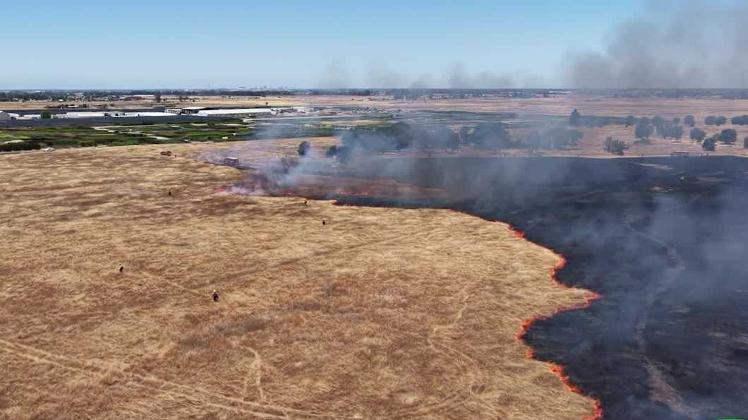 Fire crews set controlled burn at Gene Andal Park for training and environmental restoration