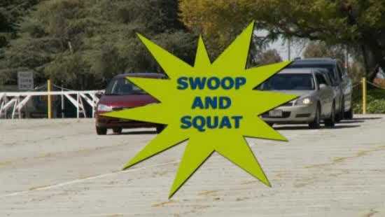 NICB staged crash video: Swoop and squat