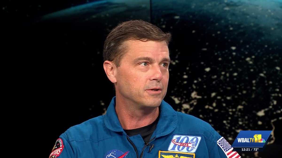 Baltimore astronaut Reid Wiseman visits WBAL-TV 11 News