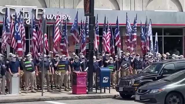 Altercation breaks out at Patriot Front hate group march - Vimarsana News