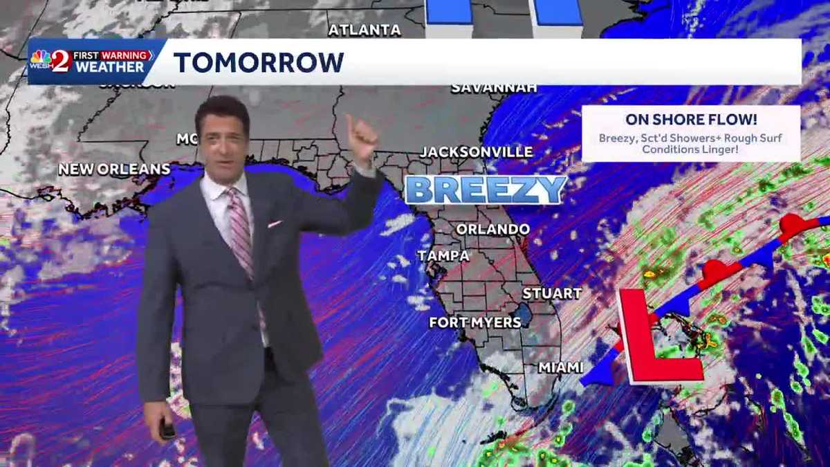 Rough surf to linger along our coast this week. 10.26.2026 - WESH