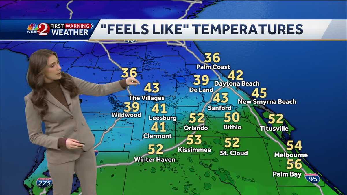 Temperatures could drop to freezing in northern counties