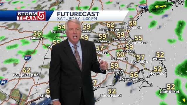 Video: Saturday morning showers, breezy Sunday