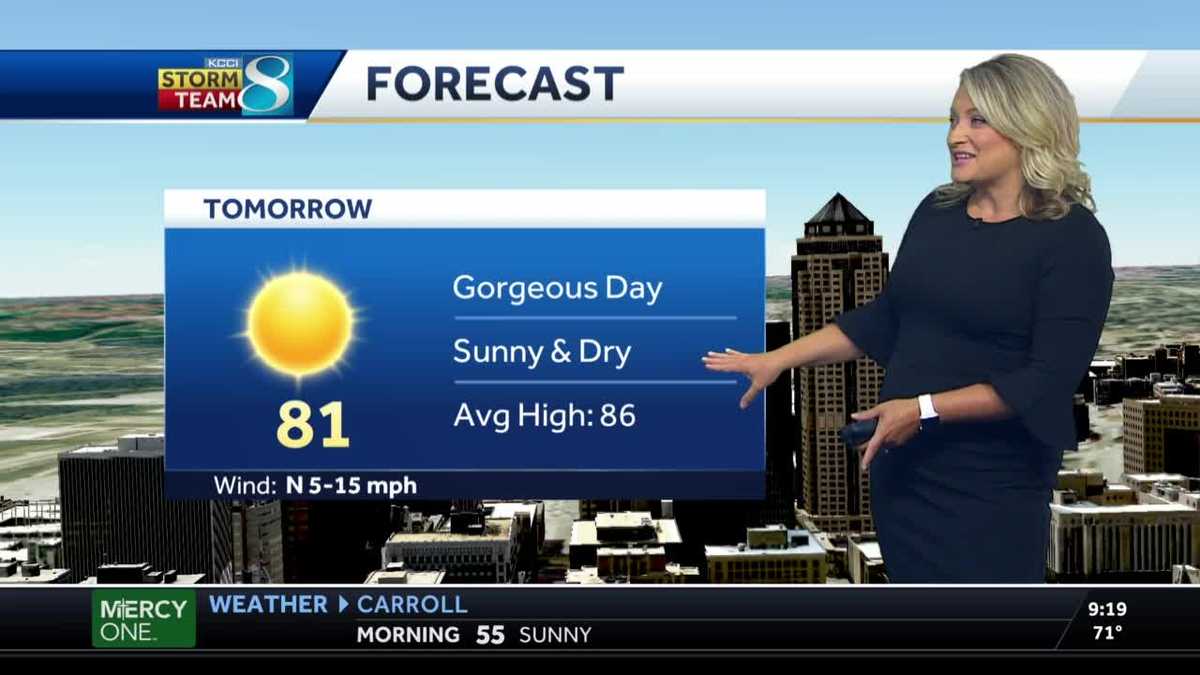 Sunny, dry conditions make for 'gorgeous day' Tuesday
