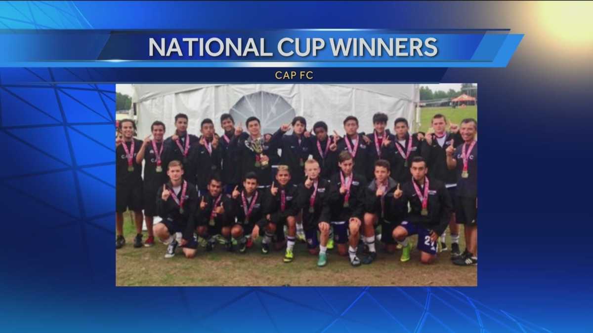 Cap FC back home after winning soccer championship