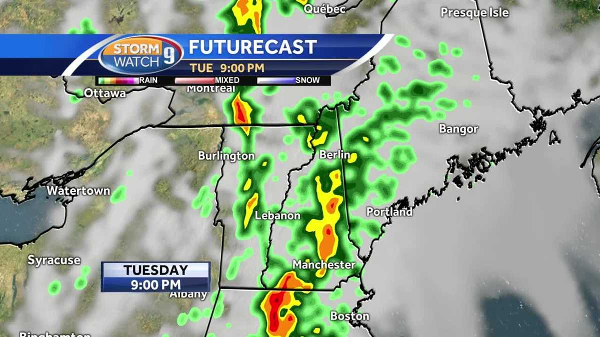 Hour-by-hour: Heavy rain moving through NH