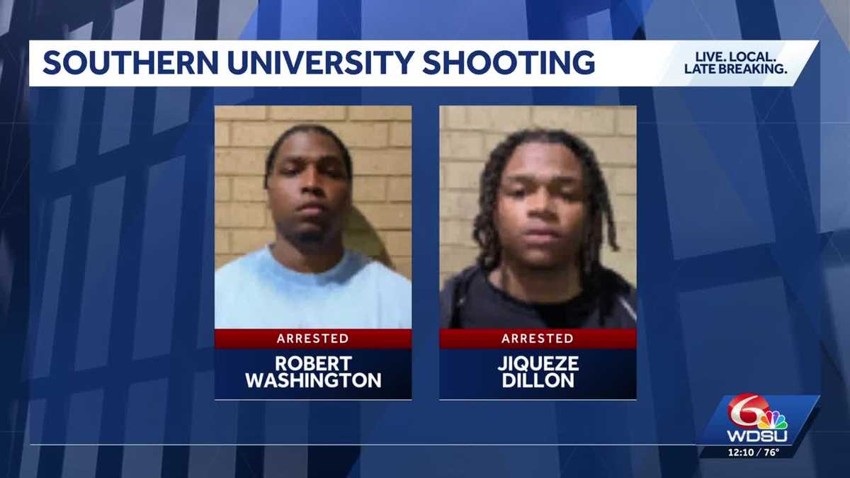 Two arrested in connection with accidental shooting on Southern University's campus