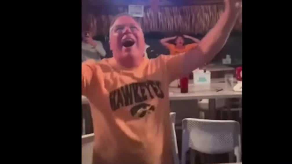 MUST-SEE VIDEO: Iowa fans erupt after Hawkeyes shock No. 1 Florida to reach Sweet 16