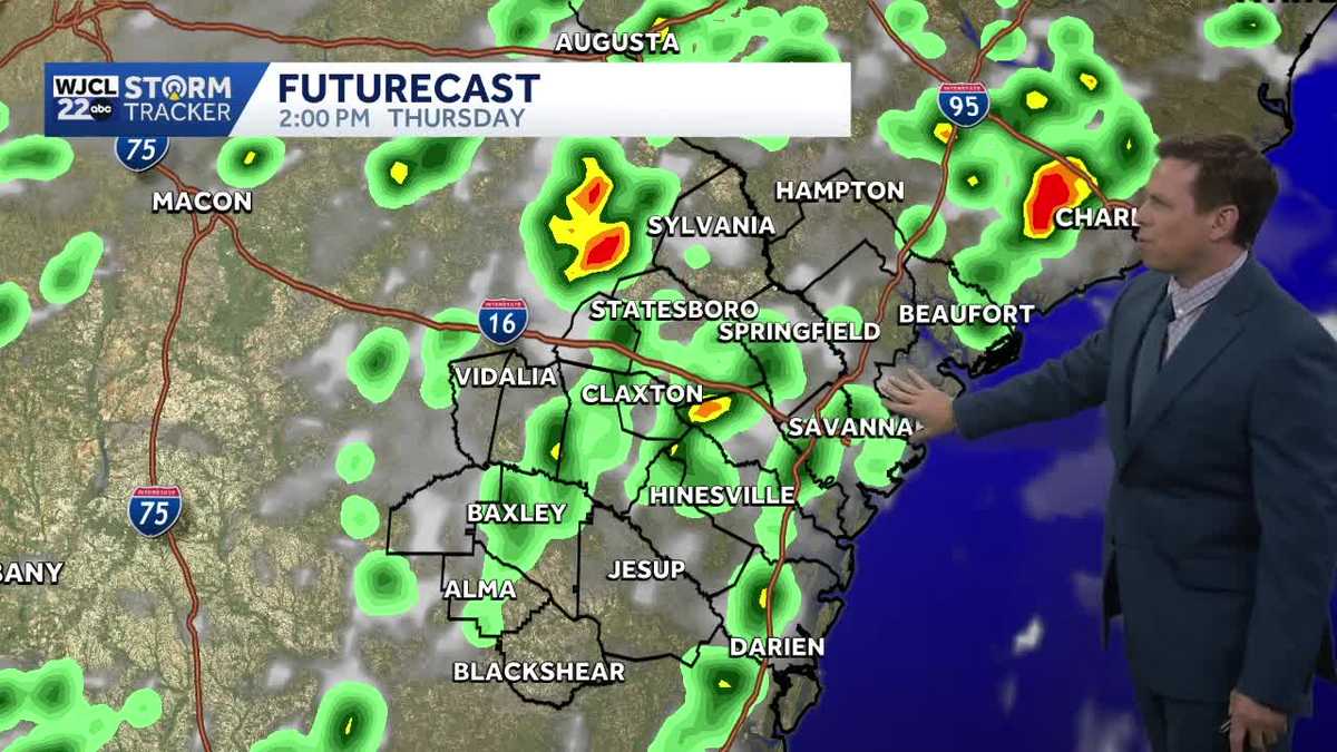 Scattered thunderstorms pop up this afternoon in Southeast Georgia, Lowcountry