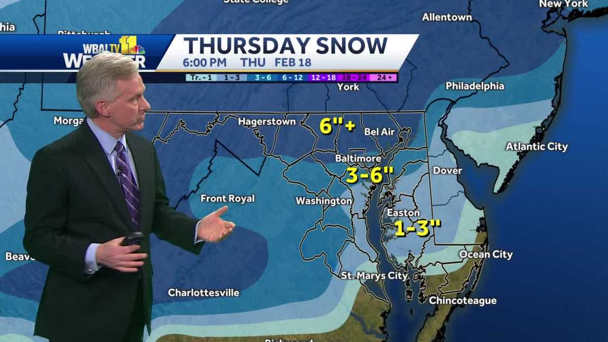 Colder, chiller day Wednesday before snow Thursday