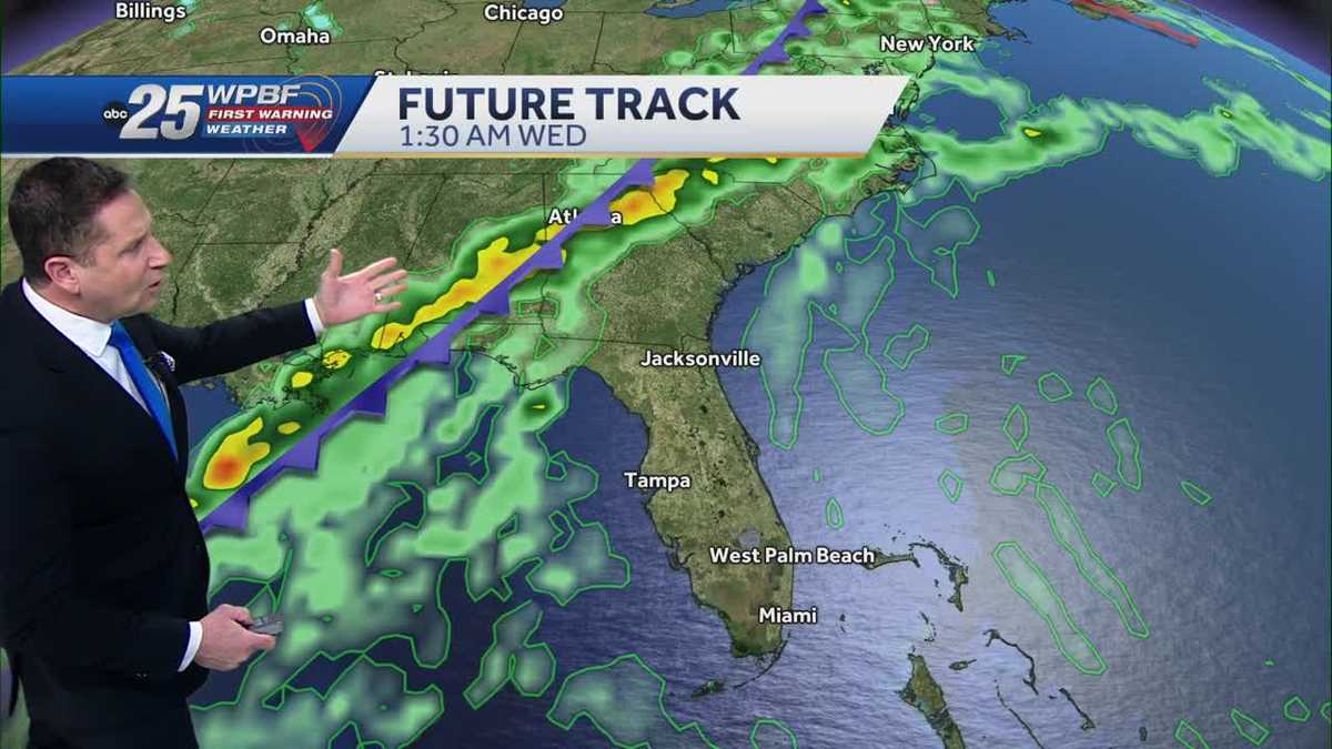 Strong cold front headed to South Florida