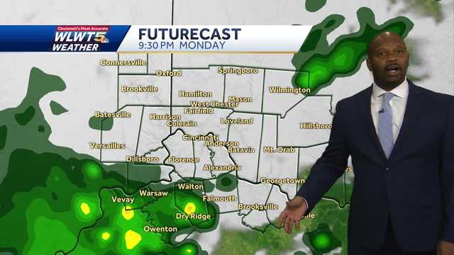 Downpours Linger Around Cincinnati