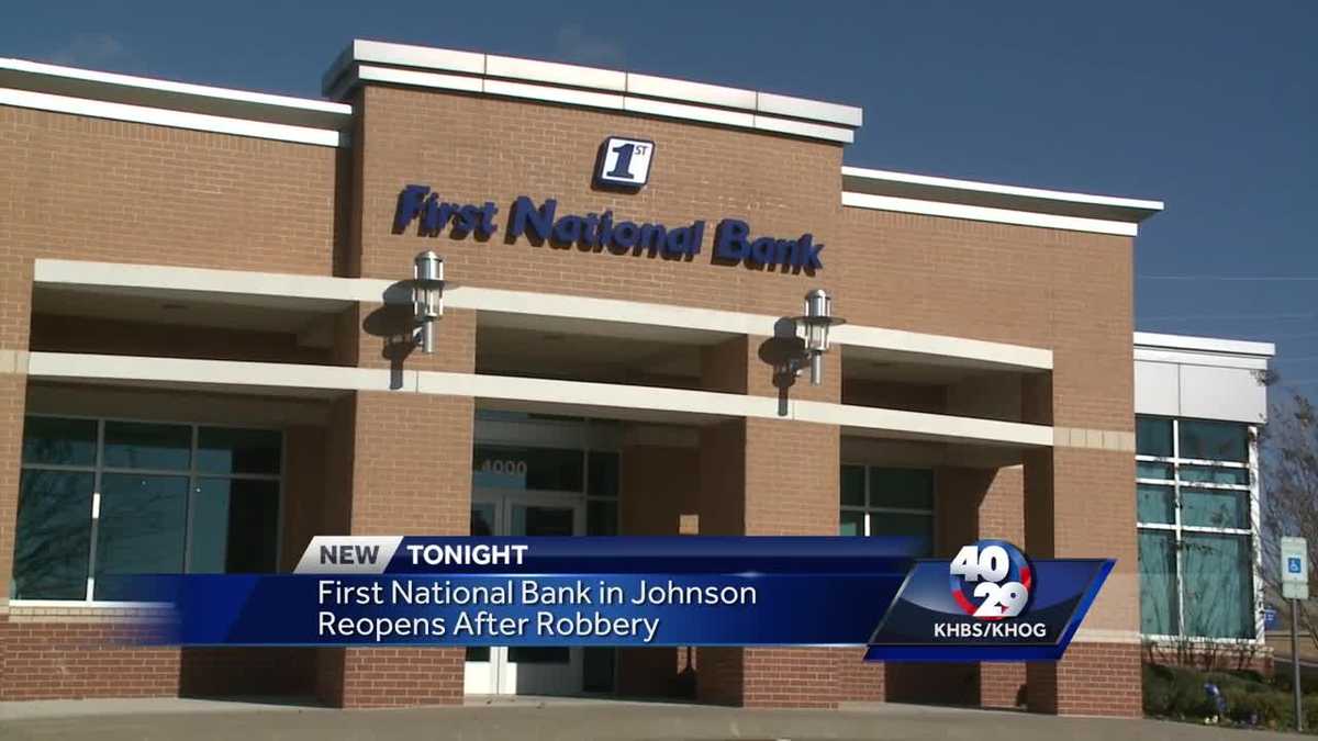 Johnson bank reopens after robbery