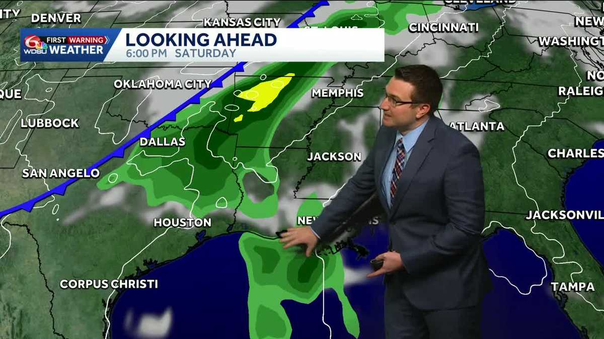 Tracking a cold front that could bring us rain this weekend