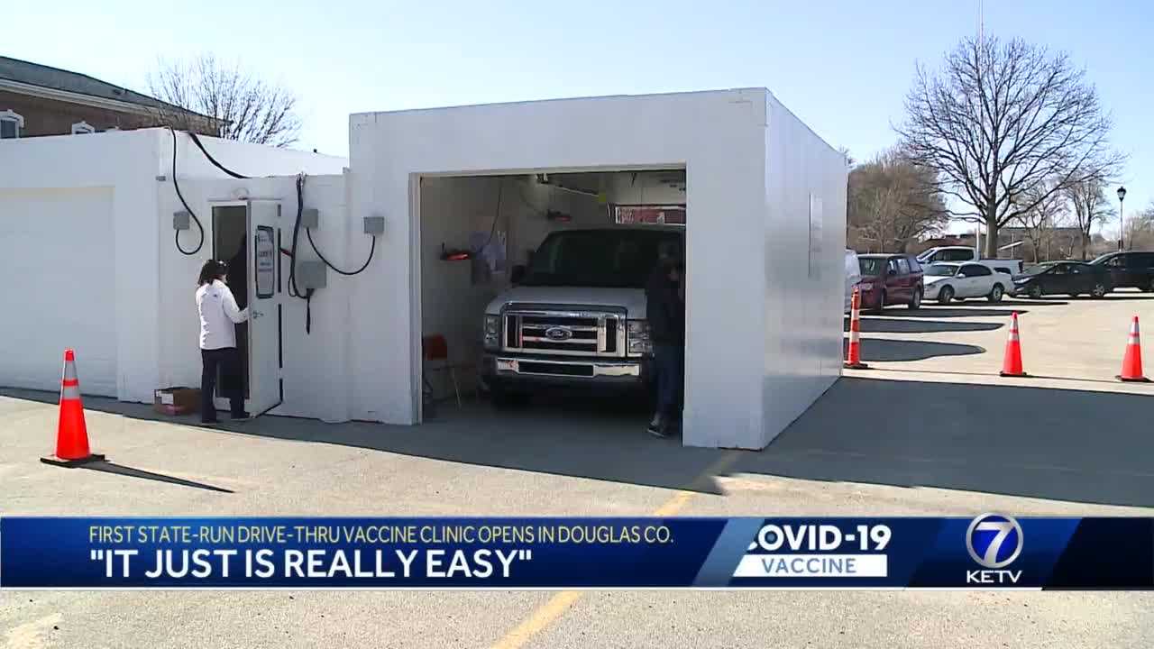 'It Is A Relief': First State-run Drive-thru Vaccine Clinic Opens In ...