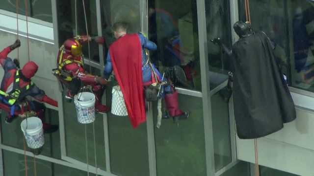 'Superheroes' surprise Norton Children's Hospital patients outside their windows - Vimarsana News