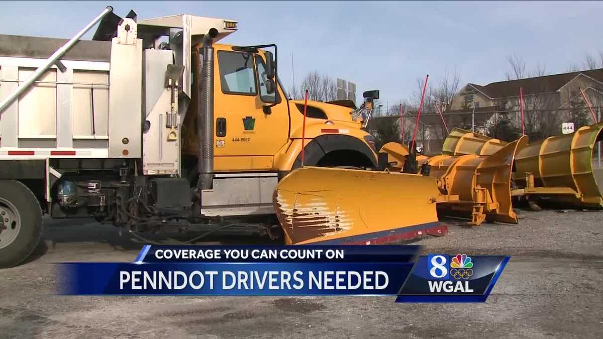 Drivers Wanted PennDOT seeking plow drivers