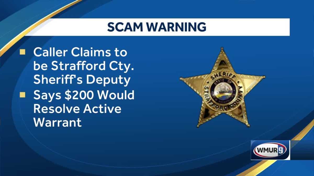 NH officials warn of scam caller impersonating deputy, asking for money