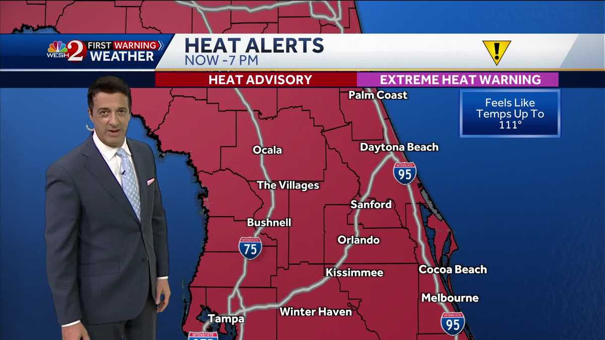 Heat advisories in effect for Friday|July31