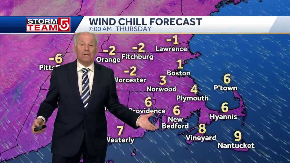Video: Bitter wind chill ahead after snow squalls move through