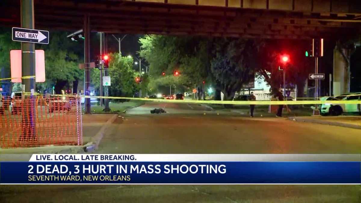 2 dead, 3 injured in New Orleans shooting