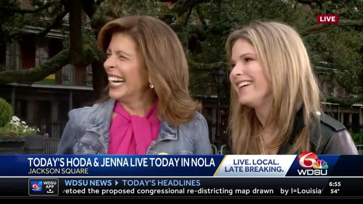 Today Show's Hoda and Jenna are live in New Orleans