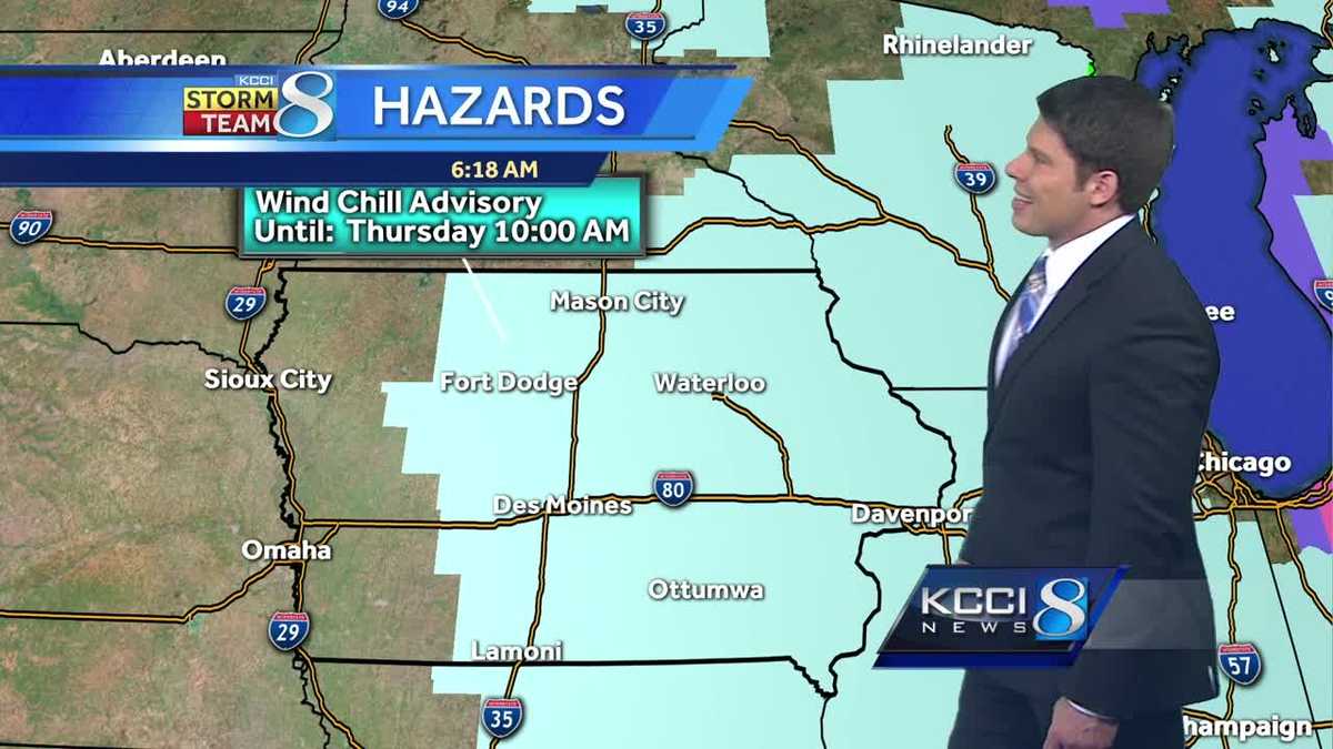 Videocast: Wind chill advisory for the morning