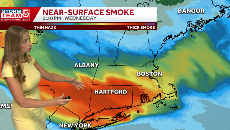 Hot and humid with lingering wild fire smoke