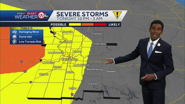 KC: Severe storms are possible in the overnight hours - Vimarsana News