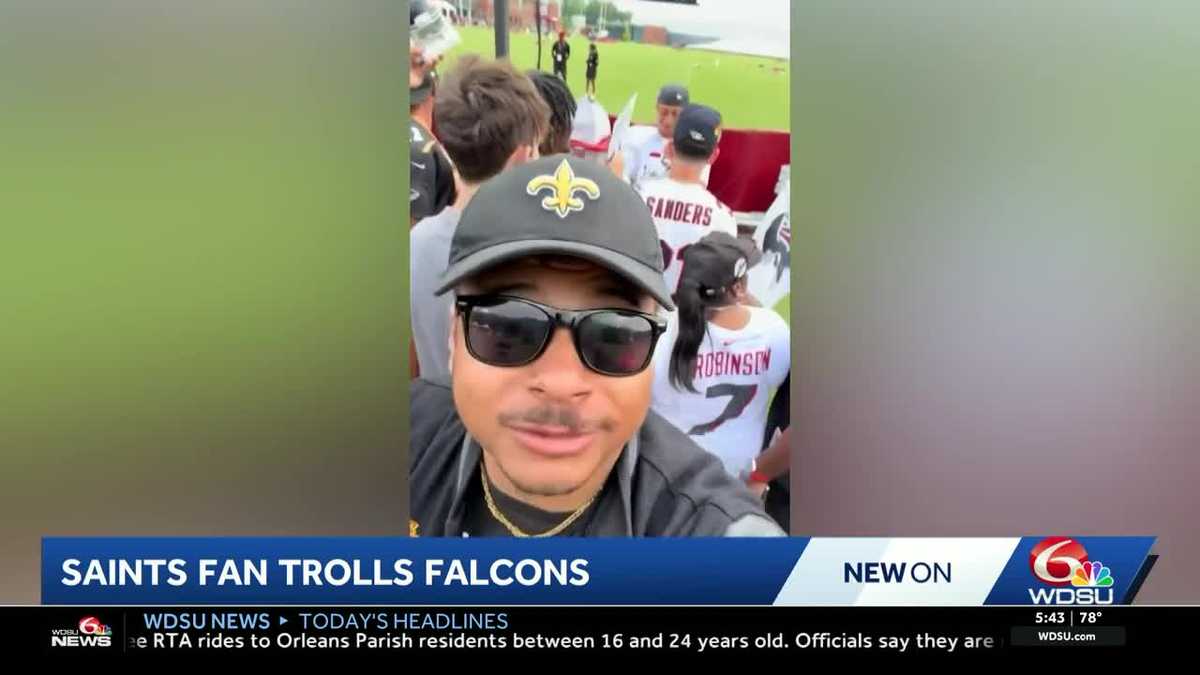 Saints fan's Atlanta visit reignites rivalry with Falcons