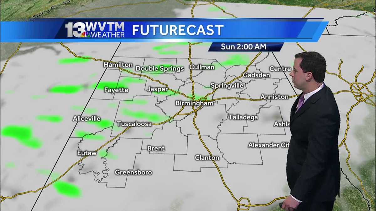 Adrian's Saturday night forecast