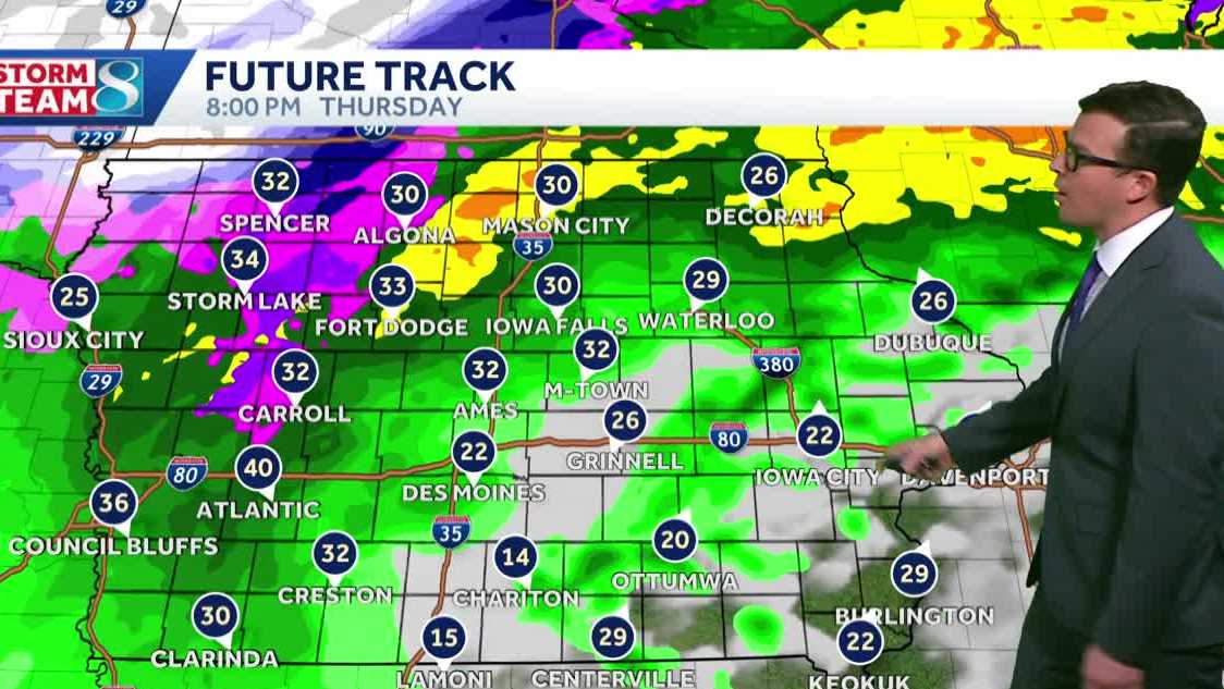 Iowa weather: Warm and sunny today before soaking showers move in Thursday