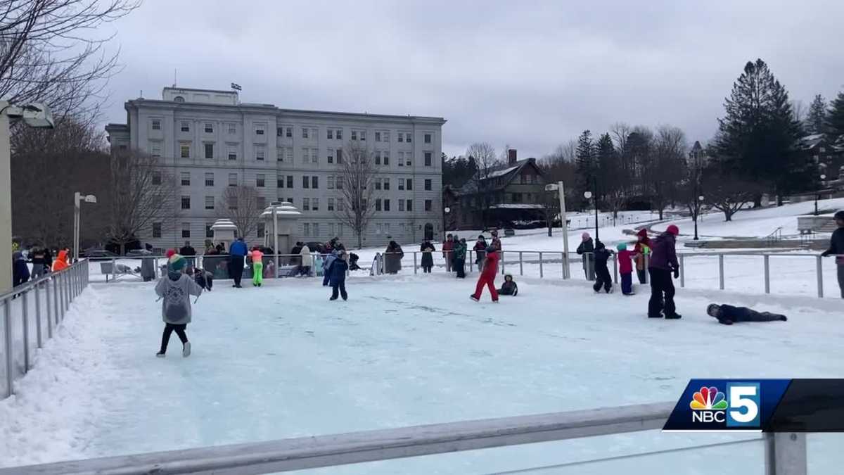 Vermonters hit the ice on the state house lawn for a special party