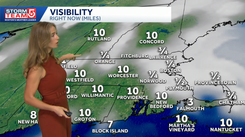 Foggy start before mix of sun, clouds