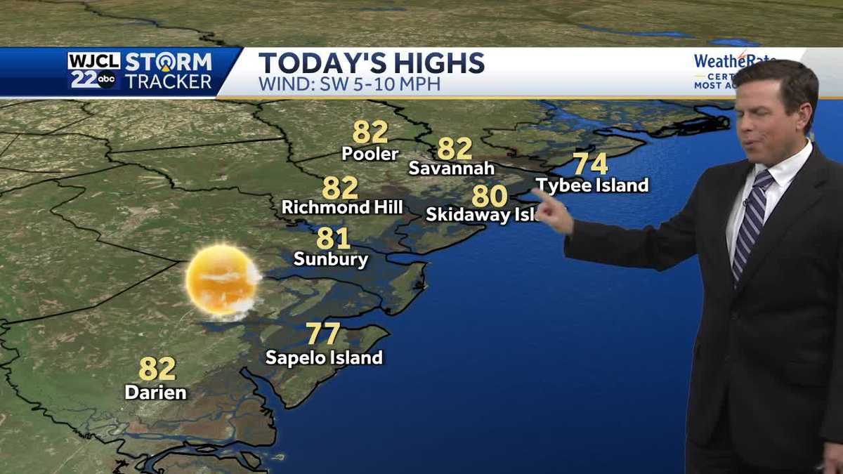 More warm weather but big cooldown for the holiday weekend - WJCL