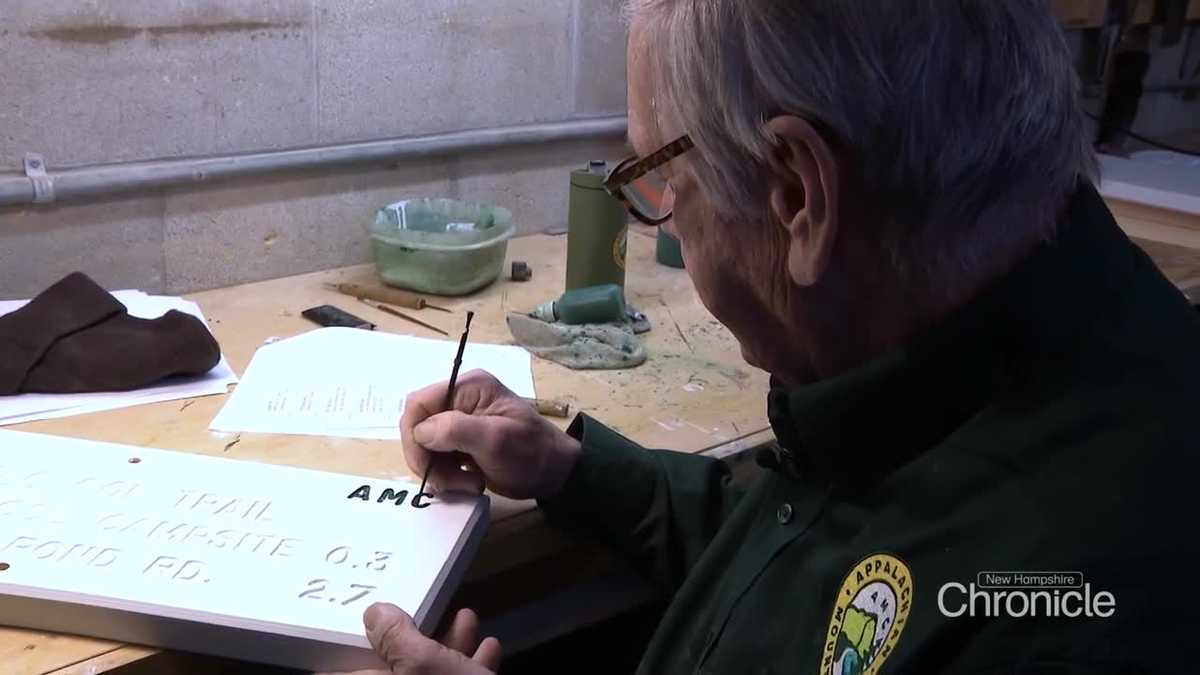 What happens when AMC trail signs need to be replaced? New ones are designed by this man