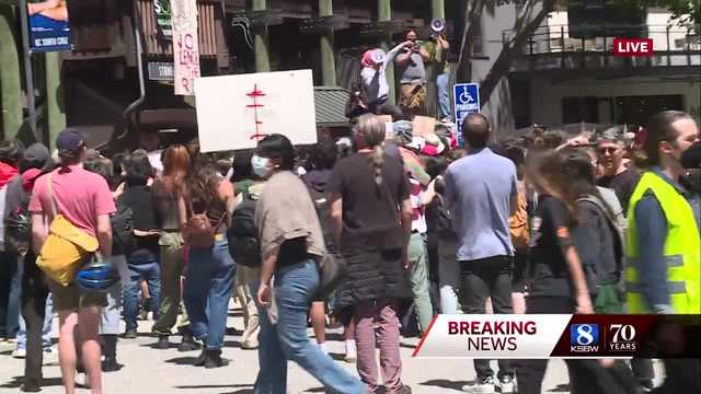 UCSC students protest on campus, march for May Day and for peace in Gaza - Vimarsana News