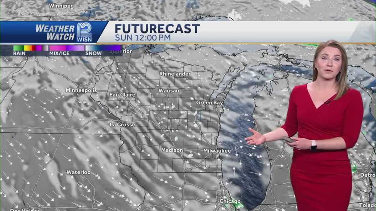 Weather Spotty rain, snow showers