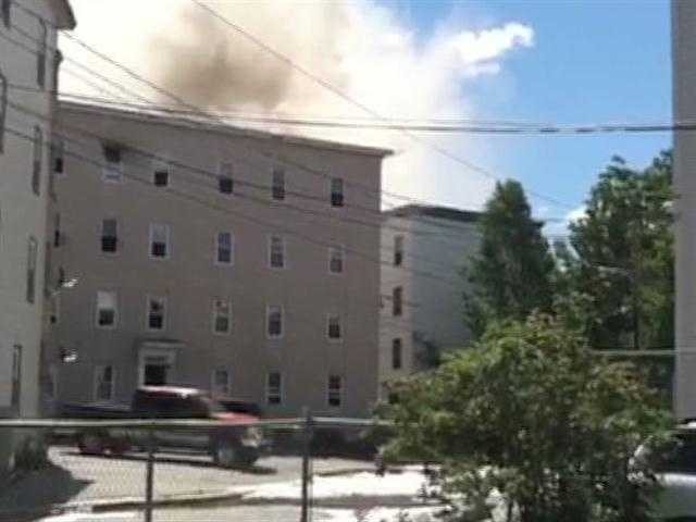 Crews Battle Lewiston Fire