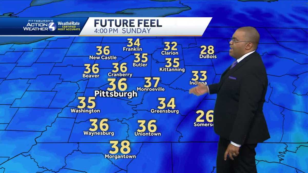 Cooler and still breezy for Sunday
