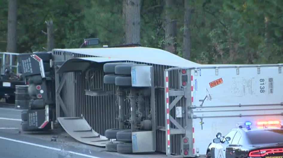 Overturned big rig cleared from Interstate 80 in Placer County