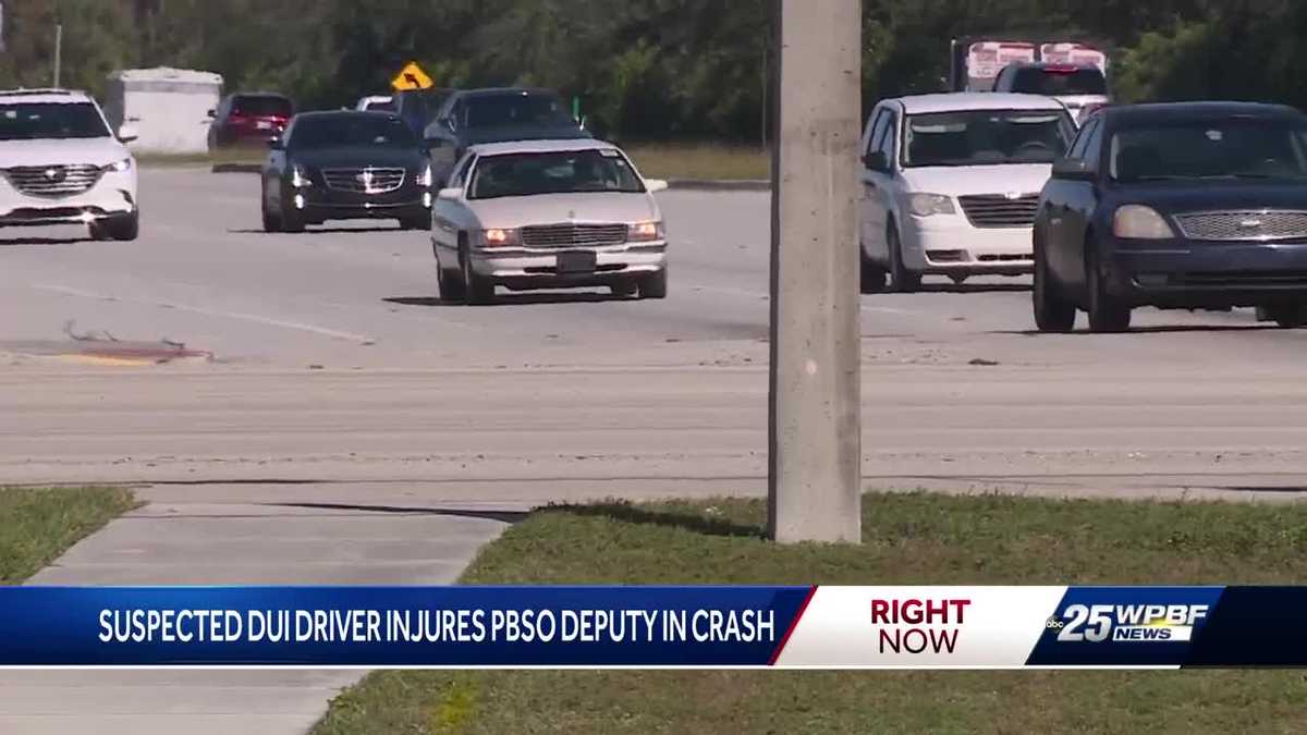Deputy injured in three car crash in Royal Palm Beach